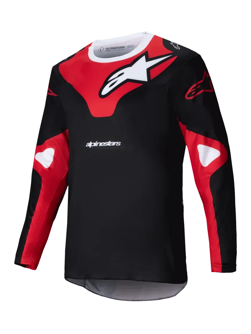 ALPINESTARS RACER VEIL JERSEY - BLACK BRIGHT RED - 3760425-1303-X