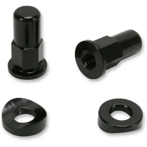 Rim Lock Tower Nut/Spacer Kit (Black)