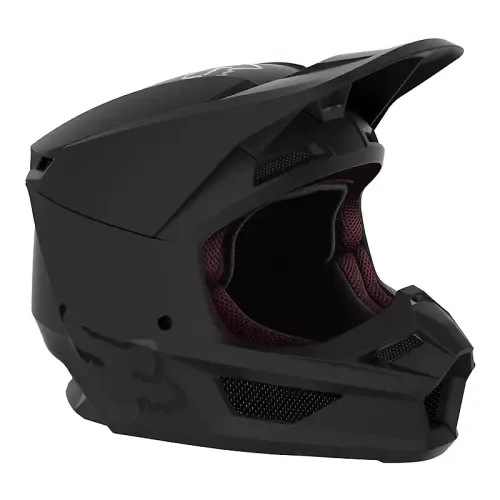 Youth V1 Core Matte Black Helmet - YOUTH SMALL 