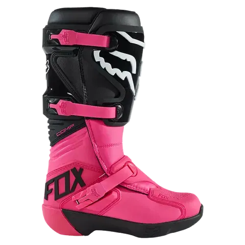 Fox Racing Womens Comp Boots (Black/Pink)