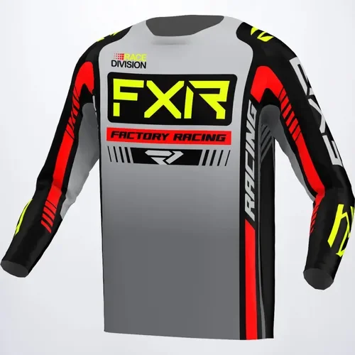 FXR Clutch Pro Mx Jersey - Grey/Black/Hi-Vis 233327-0765-