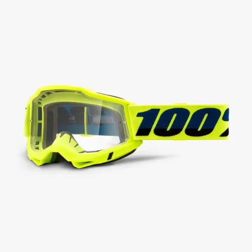 100% ACCURI 2 YOUTH FLUO YELLOW - CLEAR LENS