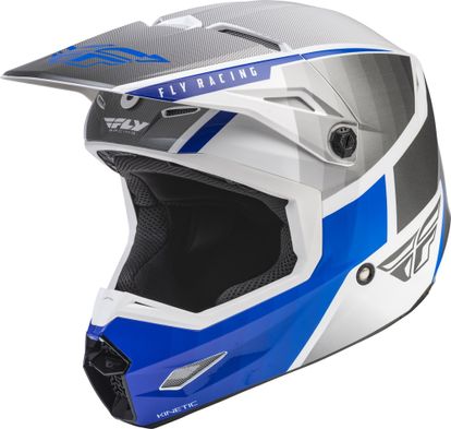 FLY RACING YOUTH KINETIC DRIFT HELMET - BLUE/CHARCOAL/WHITE 73-8641Y