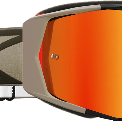 EKS BRAND LUCID GOGGLE BLACK AND TAN RED MIRROR - 067-11060