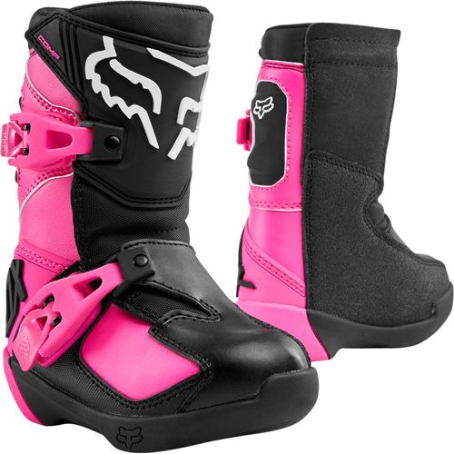 KIDS FOX RACING COMP K BOOT [BLACK/PINK]