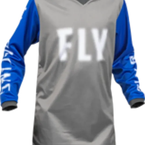 FLY RACING YOUTH F-16 JERSEY GREY/BLUE YOUTH SIZES