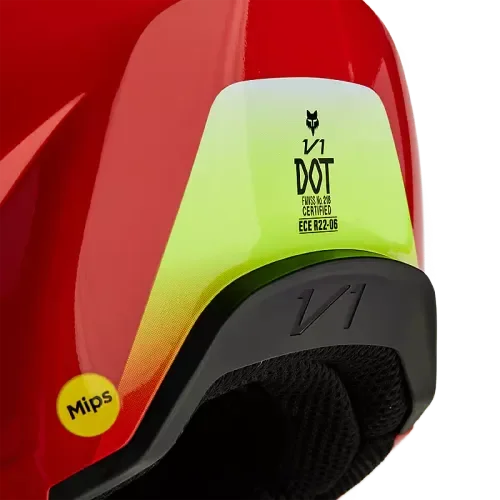 V1 Ballast Helmet Fluorescent Red