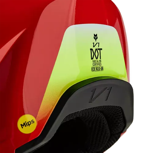 V1 Ballast Helmet Fluorescent Red