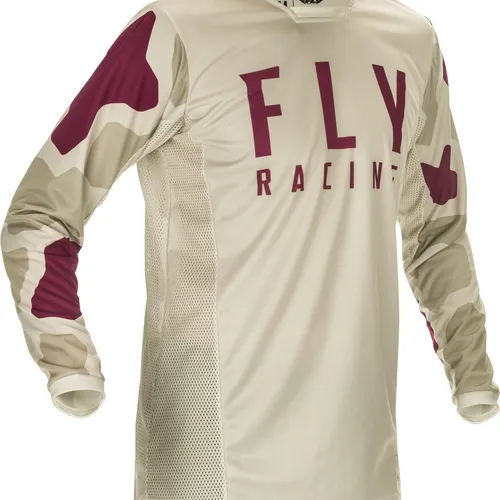 FLY RACING KINETIC K221 JERSEY STONE/BERRY 2X
