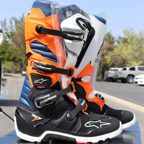 Alpinestars Tech 7 Enduro Boots - Black/Orange/White