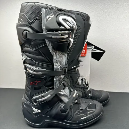 Alpinestars Tech 7 Boots - Black with MX Sole