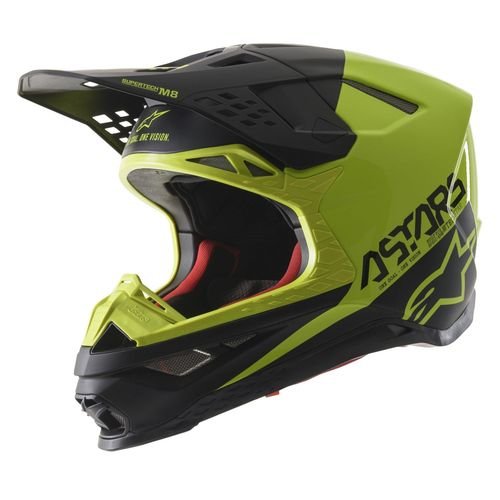Alpinestars Supertech M8 Echo Black/Yellow Fluorescent Matte & Glossy Helmet