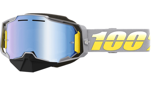 100% Armega Snow Goggles - Complex Frame - Blue Mirror Lens