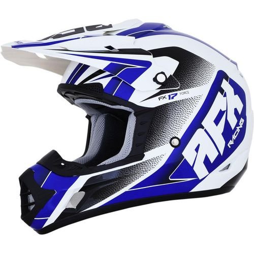 AFX FX-17 Force Helmet - Pearl White/Blue