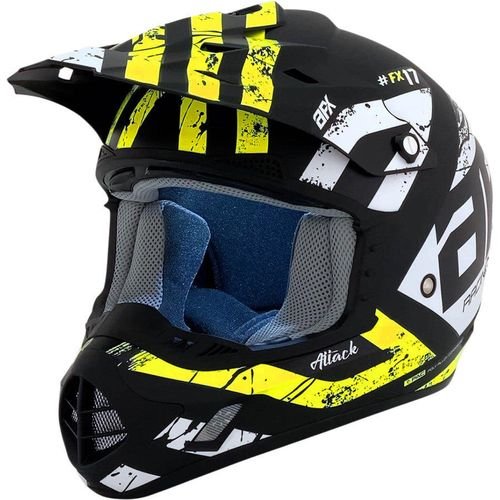 AFX FX-17 Attack Helmet - Matte Black/Hi-Vis Yellow