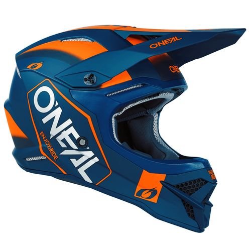 O'Neal 3 SRS Hexx V.23 Helmet Blue/Orange