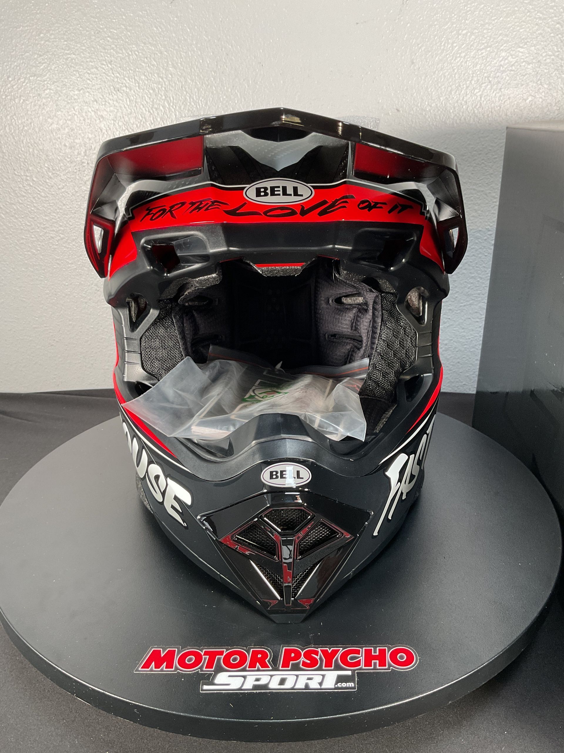 Bell Moto-10 Spherical Helmet - Fasthouse DID 25 Gloss Gray/Red - Size Large - OPEN BOX