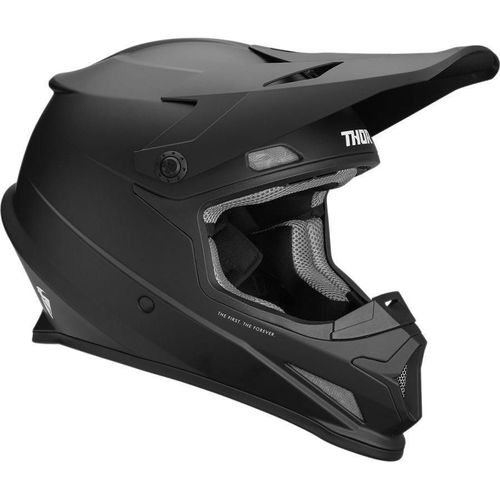 Thor Sector Solid Black Helmet 2022
