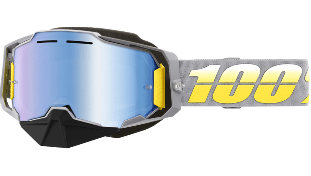 100% Armega Snow Goggles - Complex Frame - Blue Mirror Lens