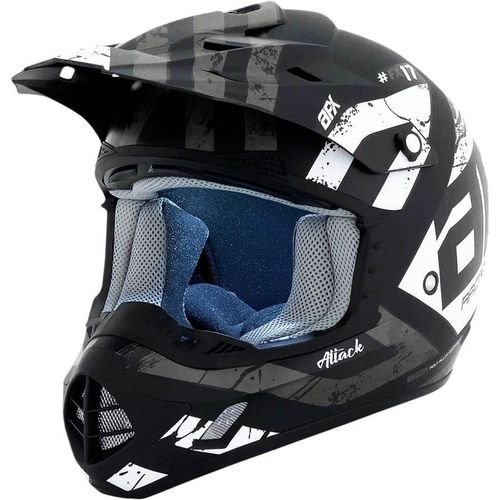 AFX FX-17Y Attack Helmet - Matte Black/Silver
