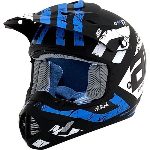 AFX FX-17Y Attack Helmet - Matte Black/Blue
