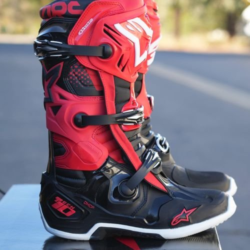 Alpinestars Tech 10 Boots - Black/Red