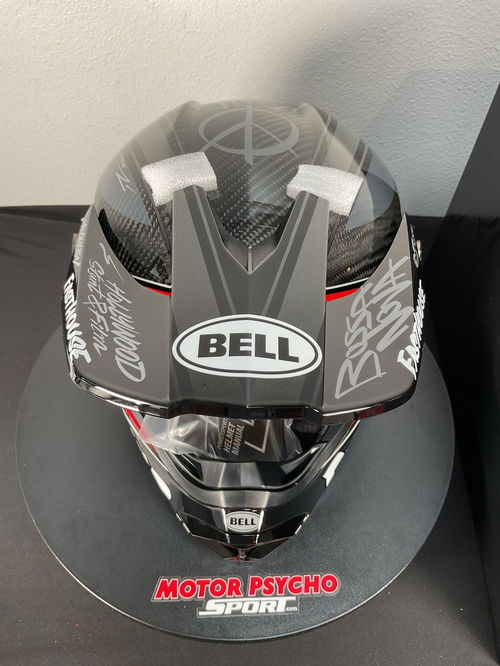 Bell Moto-10 Spherical Helmet - Fasthouse DID 25 Gloss Gray/Red - Size Large - OPEN BOX