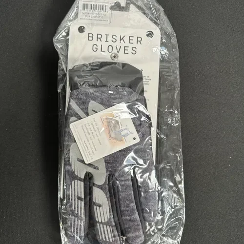 100 Percent Brisker Gloves Heather Grey Size Large