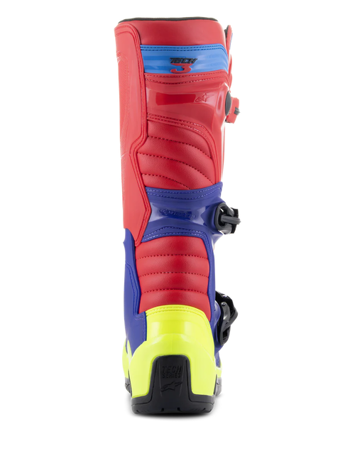 Alpinestars Tech 3 Boots - Red/Blue/Yellow - CLOSEOUT