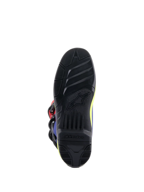 Alpinestars Tech 3 Boots - Red/Blue/Yellow - CLOSEOUT