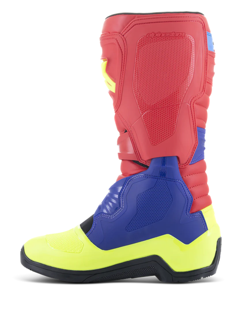 Alpinestars Tech 3 Boots - Red/Blue/Yellow - CLOSEOUT