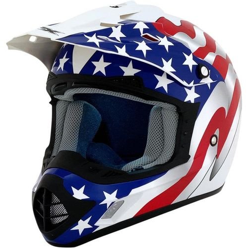 AFX FX-17 Flag Helmet - White
