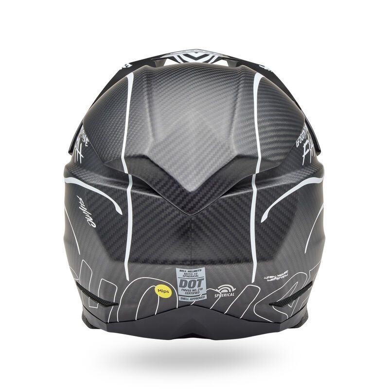 Bell Moto-10 Spherical Helmet - Fasthouse Raven Matte Black/White - Size Large - OPEN BOX