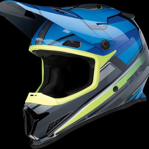 Z1R Rise MC Blue/Hi-Viz Helmet