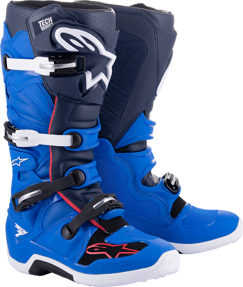 Alpinestars Tech 7 Boots - Alpine Blue Night/Navy/Bright Red