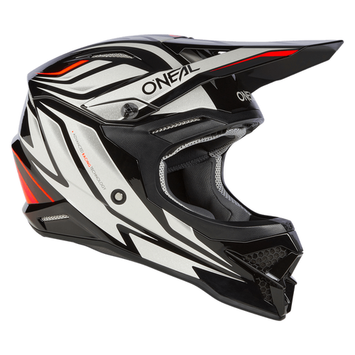 O'Neal 3 SRS Vertical V.23 Helmet Black/White