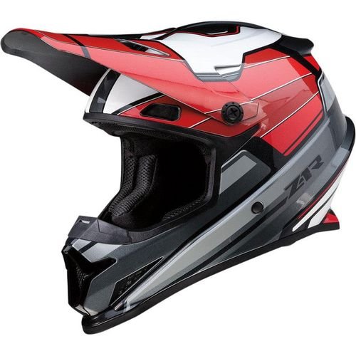 Z1R Rise MC Helmet - Red/Gray
