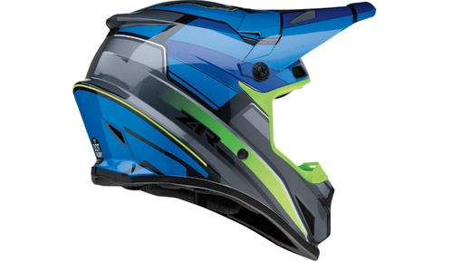 Z1R Rise MC Blue/Hi-Viz Helmet