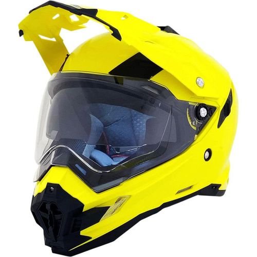 AFX FX-41DS Solid Helmet — Solid - Hi-Vis Yellow