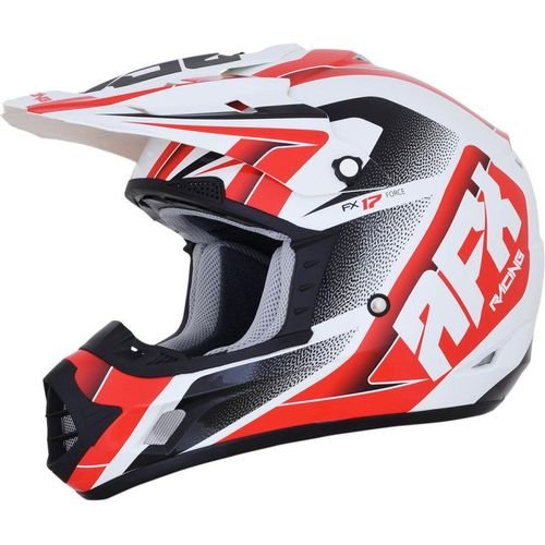 AFX FX-17 Force Helmet - Pearl White/Red