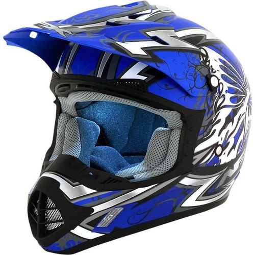 AFX FX-17Y Butterfly Helmet - Matte Blue