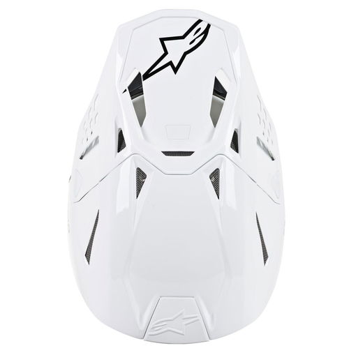 Alpinestars Supertech M8 Solid Gloss White Helmet