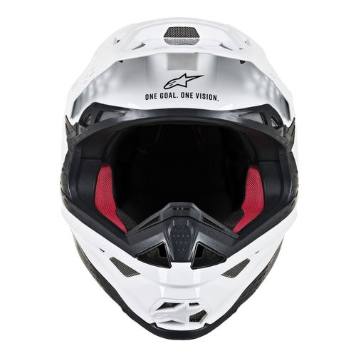 Alpinestars Supertech M8 Solid Gloss White Helmet