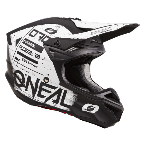 O'Neal 5 SRS Scarz V.24 Helmet Black/White