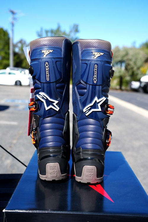Alpinestars Tech 7 Enduro Drystar Boots - Black Night/Navy/Warm Gray