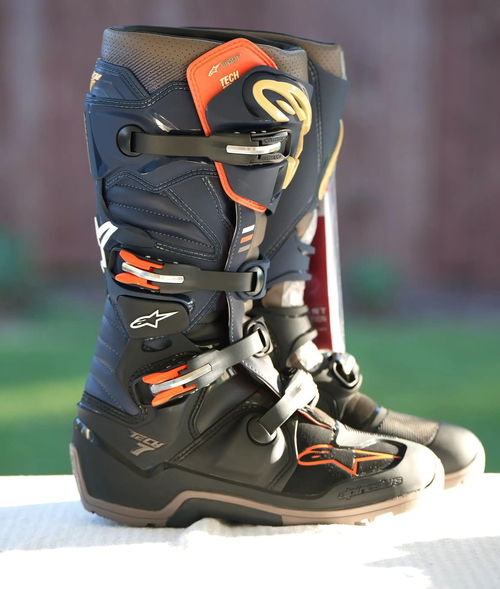 Alpinestars Tech 7 Enduro Drystar Boots - Black Night/Navy/Warm Gray