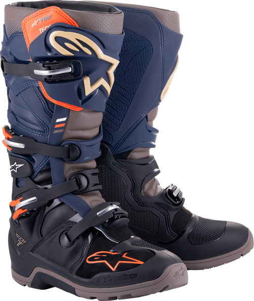 Alpinestars Tech 7 Enduro Drystar Boots - Black Night/Navy/Warm Gray
