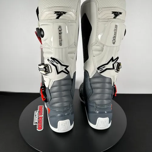 Alpinestars Tech 7 Gray/White Boots Men's Size 9