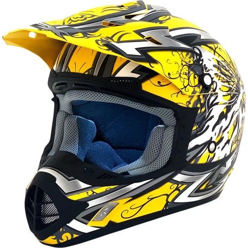 AFX FX-17Y Butterfly Helmet - Matte Yellow