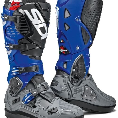 Sidi Crossfire 3 SRS Gray/Blue/Black Boots - Limited Edition